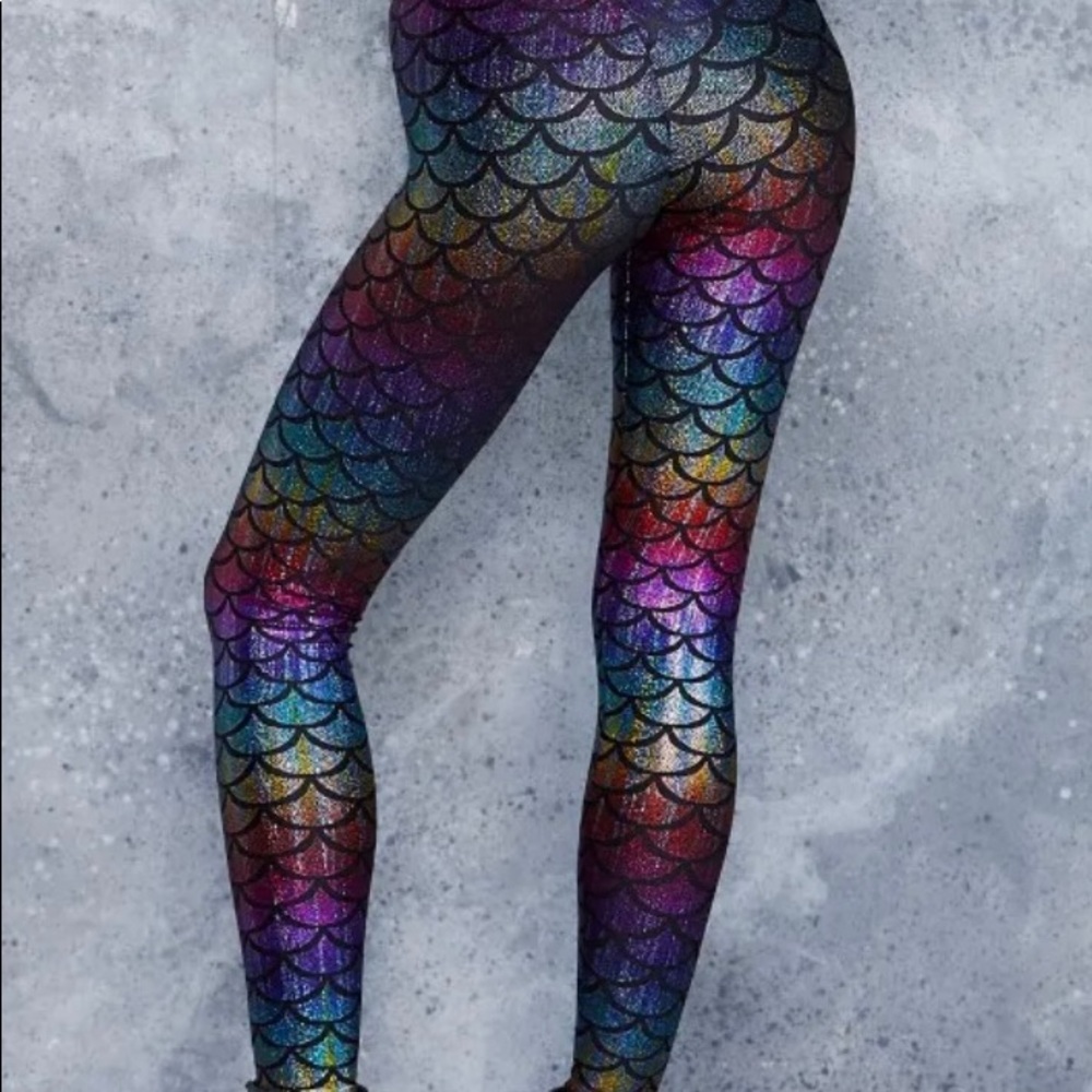 Mermaid rainbow leggings limited